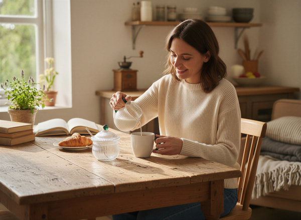 MLECZNIK CUKIERNICZKA ZESTAW CUKIERNICA POJEMNIK NA CUKIER DZBANUSZEK MLEKO