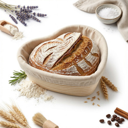 KOSZYK RATAN DO WYRASTANIA IDEALNEGO CHLEBA SERCE