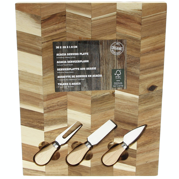 DESKA DREWNIANA TALERZ AKACJA DO SERWOWANIA SERA DAŃ PRZEKĄSEK DO KROJENIA