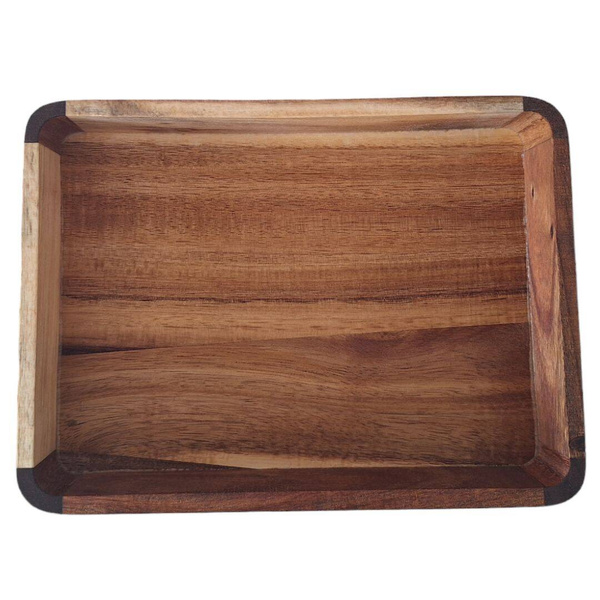 TACA ŚNIADANIOWA TACKA DREWNIANA DESKA DO SERWOWANIA PODAWANIA 24x17,7x4,5