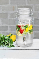 SŁÓJ Z KRANIKIEM SŁOIK SZKLANY DO LEMONIADY WODY