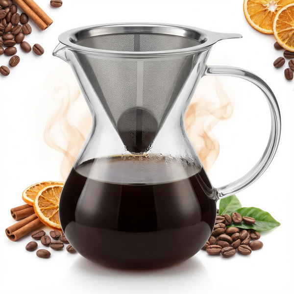 ZAPARZACZ DO KAWY DRIP PRZELEWOWY FILTR STALOWY