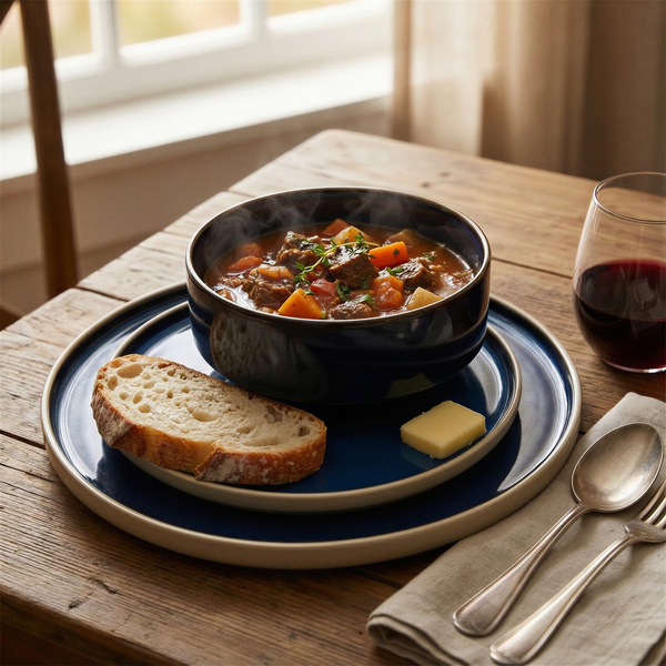 SERWIS OBIADOWY KOMPLET TALERZY 18EL. ZASTAWA OBIADOWA ZESTAW NA 6 OSÓB