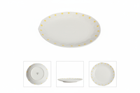 TALERZ OBIADOWY DO SERWOWANIA DAŃ DUŻY 26 CM BIAŁY CERAMIKA DAISY LINE