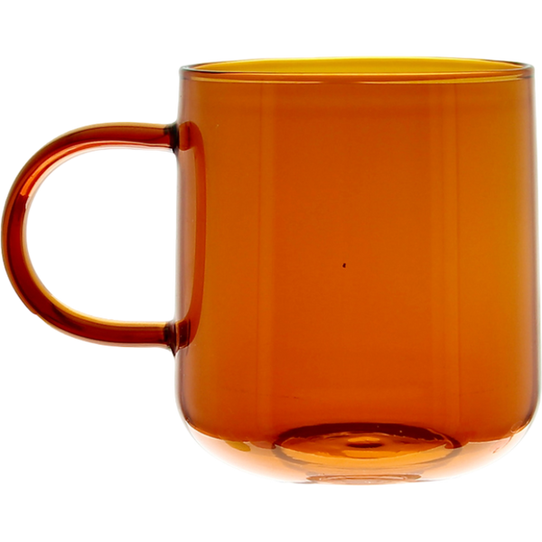 SZKLANKA SZKLANA KUBEK DO KAWY I HERBATY 310 ml. 8,7 cm BURSZTYNOWA