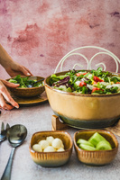 SERWIS OBIADOWY CERAMICZNY 18 ELEMENTÓW DLA 6 OSÓB GREEN OMBRE DESIGN