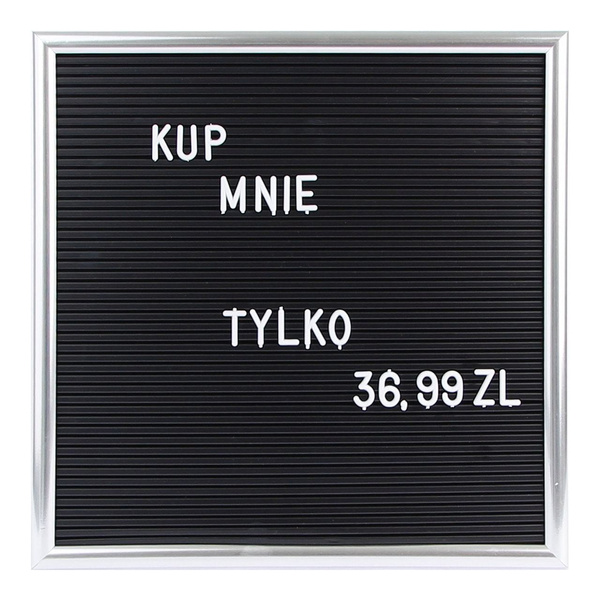 NAPISZ CO CHCESZ TABLICA Z LITERAMI CYFRAMI 145SZT