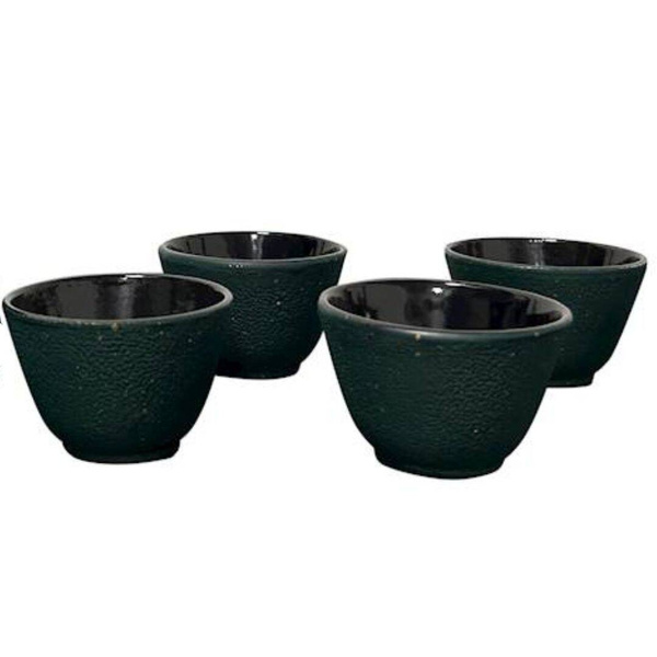 CZAJNIK IMBRYK ŻELIWNY 1L ZAPARZACZ SITKO STALOWE DO HERBATY +4 CZARKI