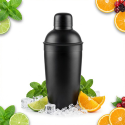 SHAKER METALOWY CZARNY KOKTAJLE DRINKI