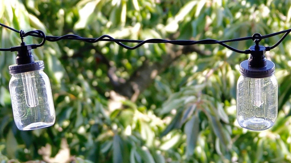 LAMPKI OGRODOWE ŻARÓWKI ŁAŃCUCH LED GIRLANDA 230V