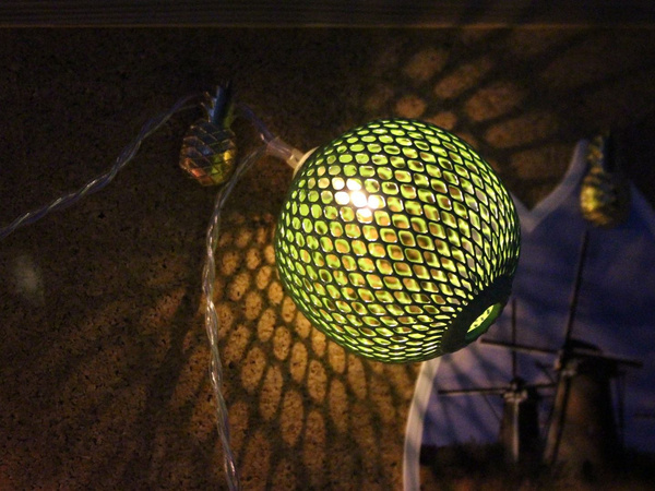 GIRLANDA LEDOWE LAMPKI KULE KOLOR COTTON METALOWE