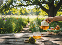 CZAJNIK DZBANEK Z ZAPARZACZEM 0,5L Z FILIŻANA 250ml ZESTAW DO HERBATY SZKŁO