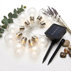 LAMPKI OGRODOWE ŻARÓWKI SOLAR ŁAŃCUCH LED GIRLANDA