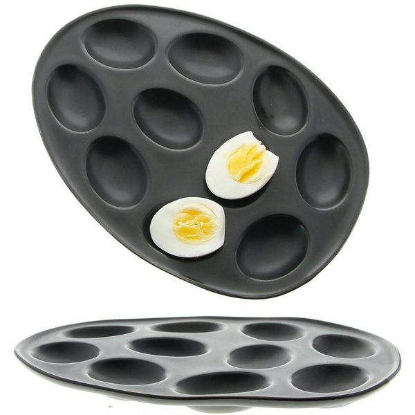 TALERZ NA JAJKA PORCELANOWY PÓŁMISEK DO JAJ