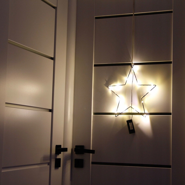 LED LAMPKI OZDOBA ZIMOWA LEDOWA DEKORACJA GWIAZDA