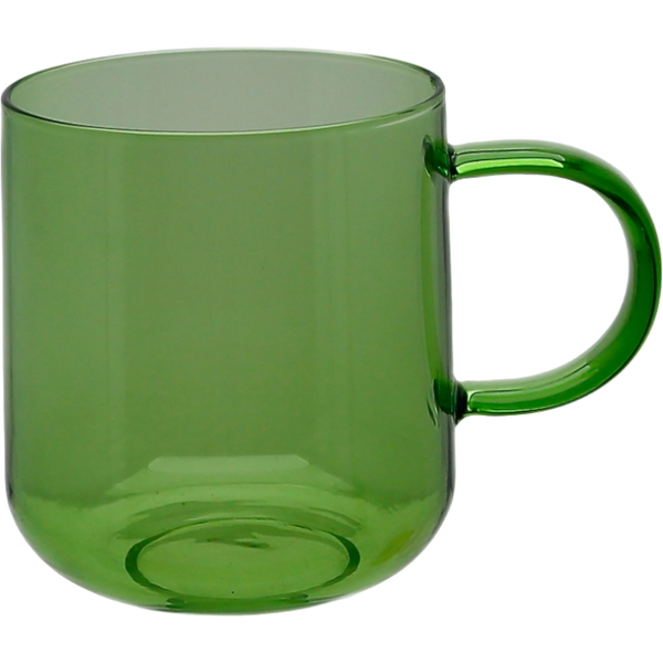 SZKLANKA SZKLANA KUBEK DO KAWY I HERBATY 310 ml. 8,7 cm ZIELONA