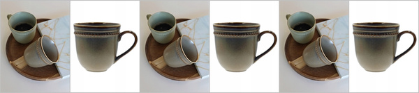 KUBEK ceramiczny BALLES 360 ml brązowy