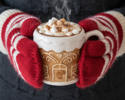 KUBEK DO GORĄCEJ CZEKOLADY BIAŁY 400 ML BŁYSZCZĄCY DO PICIA ZMYWARKA 10×9,5