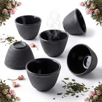 ŻELIWNE 6x CZARKI FILIŻANKI DO HERBATY KOMPLET