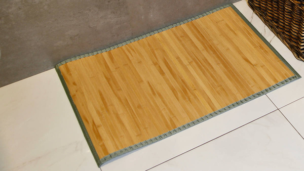 BAMBUSOWA MATA ŁAZIENKOWA DYWANIK DREWNIANY