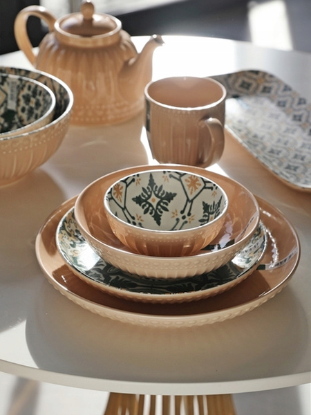 Ceramiczny DZBANEK linia MOSAIQUE BEIGE 1L czajnik do herbaty kawy