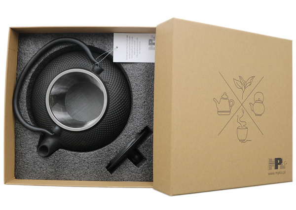 ŻELIWNY DZBANEK ZAPARZACZ 1,5L JAPANESE TEAPOT CZARNY