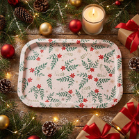 TACA KUCHENNA DEKORACJA STOŁU PROSTOKĄTNA DO SERWOWANIA NOSZENIA 21x14x2