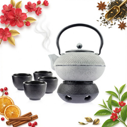 CZAJNIK ZAPARZACZ ŻELIWNY CZARKI ŻELIWNE ZELIWNE