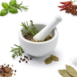 MOŹDZIERZ KUCHENNY PORCELANOWY Z TŁUCZKIEM