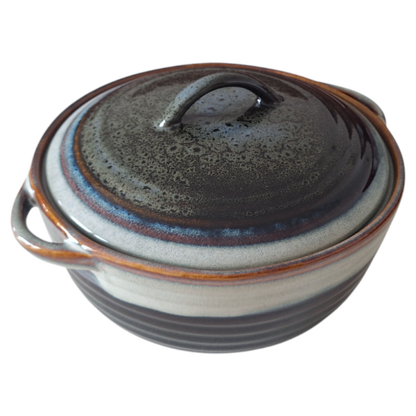 GARNEK 2L WAZA DO ZUPY NACZYNIE ŻAROODPORNE Z POKRYWKĄ DO CHLEBA 23 cm