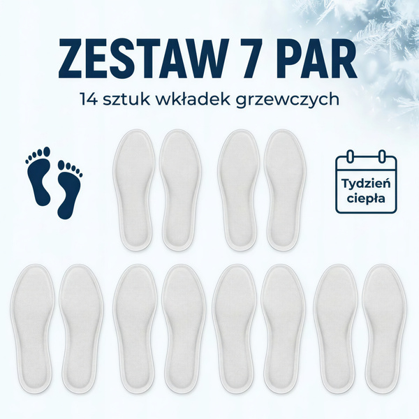 OGRZEWACZ DO STÓP x7 BUTÓW NÓG WKŁADKI PODGRZEWACZE CHEMICZNE HOT PACK