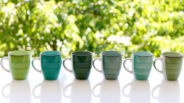 KUBKI CERAMICZNE KUBEK DO KAWY HERBATY ZESTAW 6