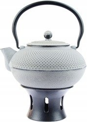 ZAPARZACZ ŻELIWNY ZESTAW CZAJNIK 1,5 L PODGRZEWACZ