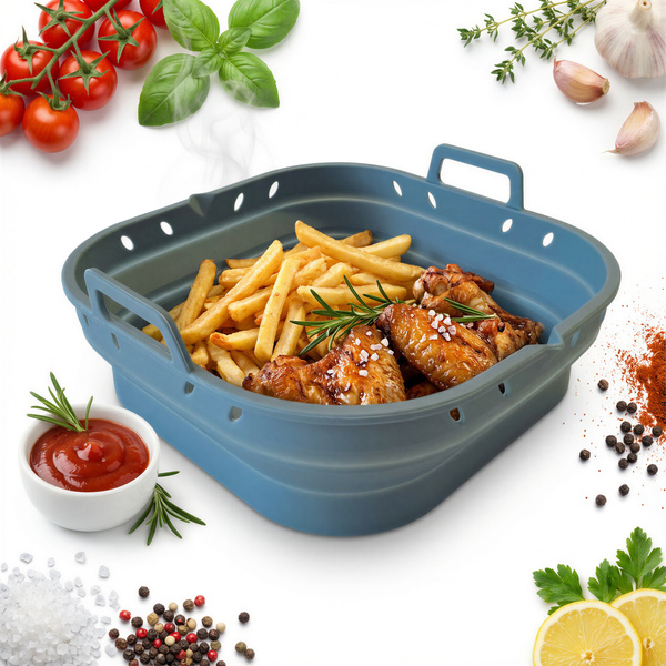 WKŁAD SILIKONOWY DO FRYTKOWNICY AIR FRYER BEZTŁUSZCZOWEJ FORMA DO PIECZENIA