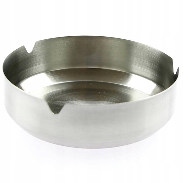 POPIELNICZKA POPIELNICA METALOWA SREBRNA