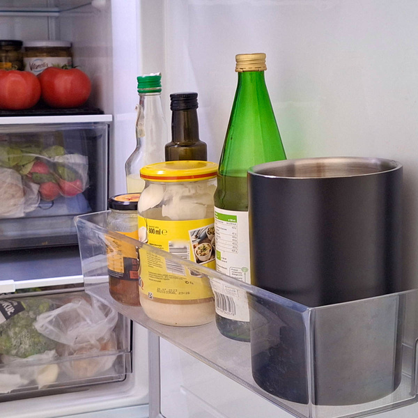 POJEMNIK NA LÓD 1,5L CZARNE WIADERKO NA BUTELKĘ