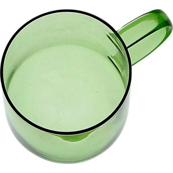 SZKLANKA SZKLANA KUBEK DO KAWY I HERBATY 310 ml. 8,7 cm ZIELONA