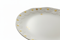 TALERZ ŚNIADANIOWY DESEROWY CERAMICZNY 21 CM ELEGANCKI DESIGN DAISY LINE