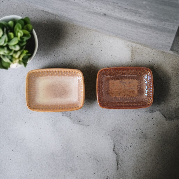 MISECZKA POJEMNIK DO SOSU DIPÓW SOSJERKA PROSTOKĄTNA CERAMICZNA 30ML