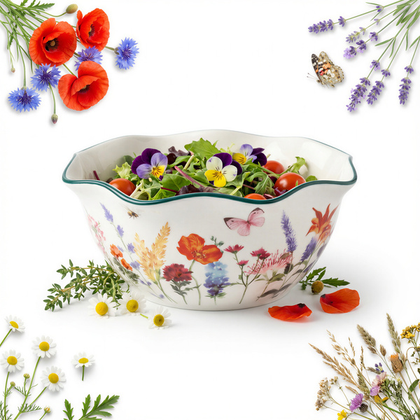 MISKA ceramiczna 16 cm PAN KWIATEK miseczka SALATERKA 500 ml