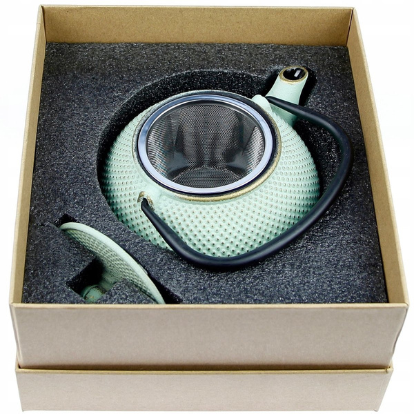 ZAPARZACZ ŻELIWNY 0,8 CZAJNIK 4x CZARKI DO HERBATY