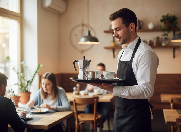 TACA KUCHENNA KELNERSKA ANTYPOŚLIZGOWA IMITACJA DREWNA BRĄZ OKRĄGŁA 36 cm