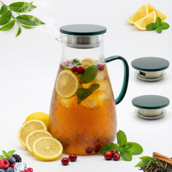 DZBANEK SZKLANY NA NAPOJE HERBATĘ KAWE HOT 2L WODY SOKU 22,6 CM