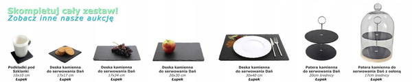 DESKA TACA KAMIENNA DO SERWOWANIA DAŃ 20X30 CM