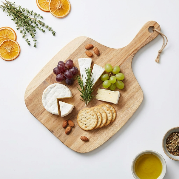 DESKA DREWNIANA Z AKACJI TALERZ DO SERWOWANIA DAŃ