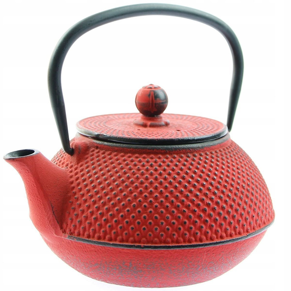 CZAJNIK ŻELIWNY IMBRYK CZARKI ZESTAW PODGRZEWACZ