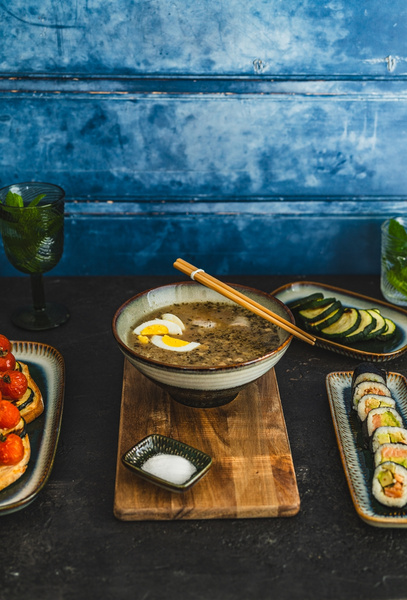 MISKA DO RAMENU MAKARONU ZUPY TALERZ GŁĘBOKI 1L MISECZKA OBIADOWA 20cm