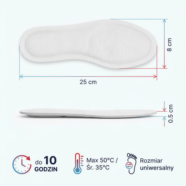 OGRZEWACZ DO STÓP BUTÓW NÓG x9 WKŁADKI PODGRZEWACZE CHEMICZNE HOT PACK