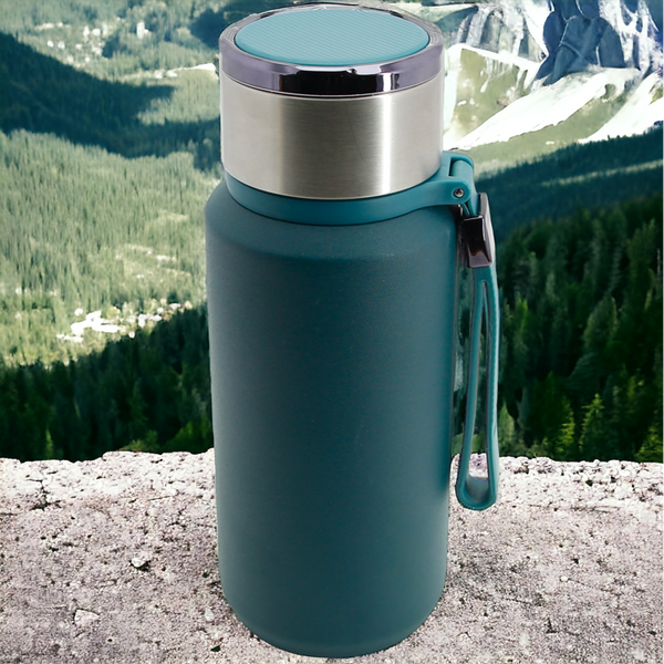 TERMOS KUBEK TERMICZNY PODRÓŻNY STALOWY 650 ml DO KAWY HERBATY WODY +SITKO