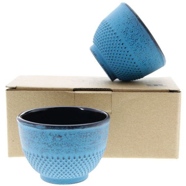 IMBRYK ŻELIWNY 2x CZARKI PODSTAWKA ŻELIWNA